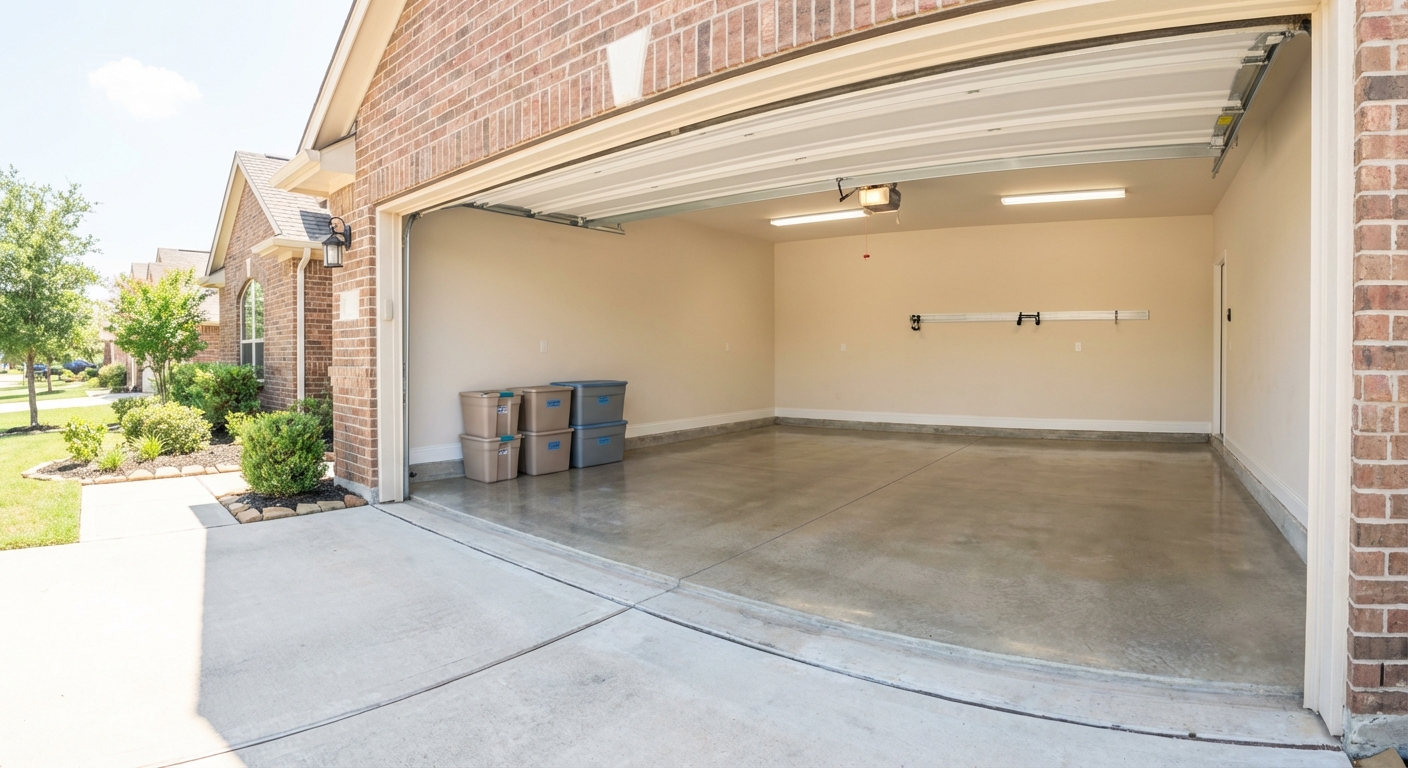 Clean garage after junk removal